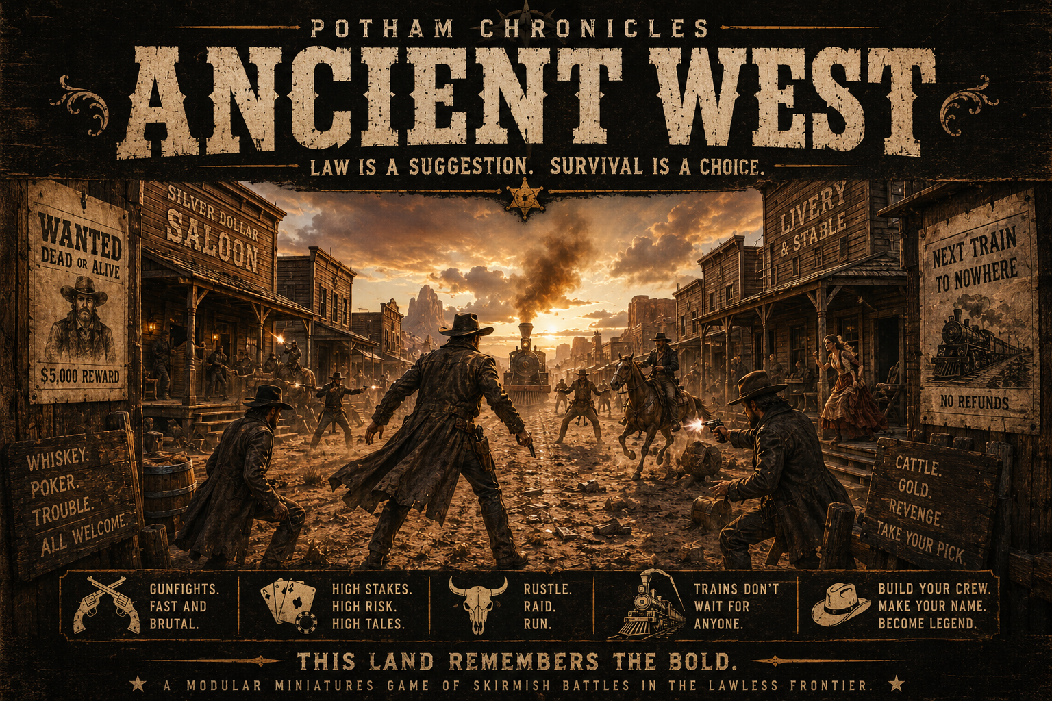 Ancient West western-themed concept artwork